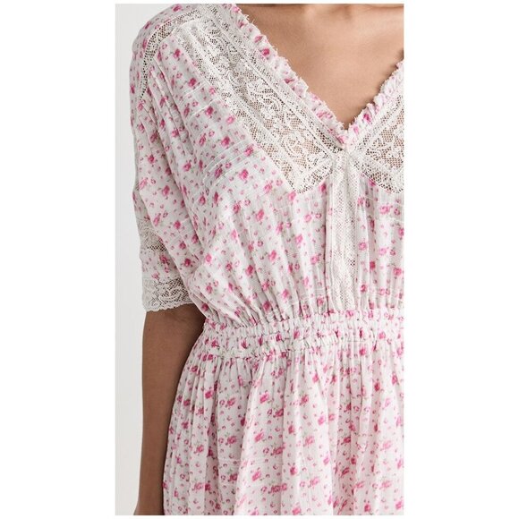 LOVESHACKFANCY Newton Dress in Poppy Pink Size Large - Picture 12 of 12